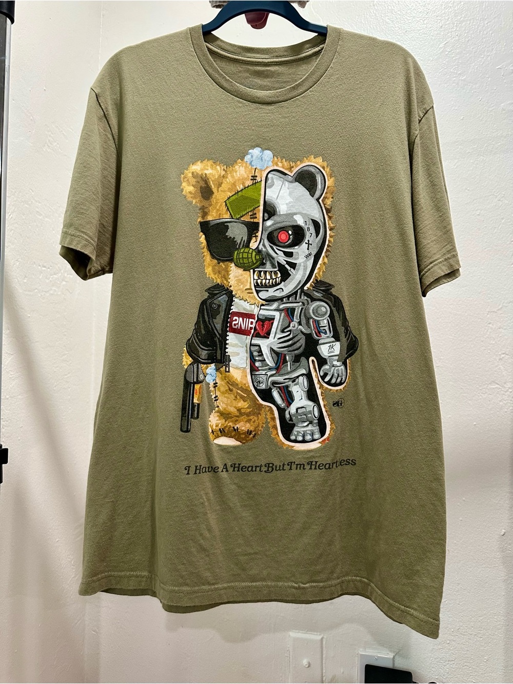 Authentic Sniper Gang “I Have A Heart But I’m Heartless” Teddy Bear T-shirt